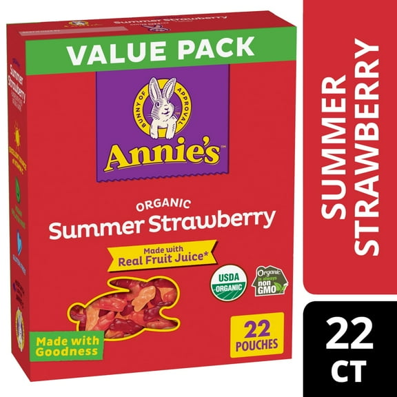 Annie's Organic Summer Strawberry Value Pack Fruit Flavored Snacks