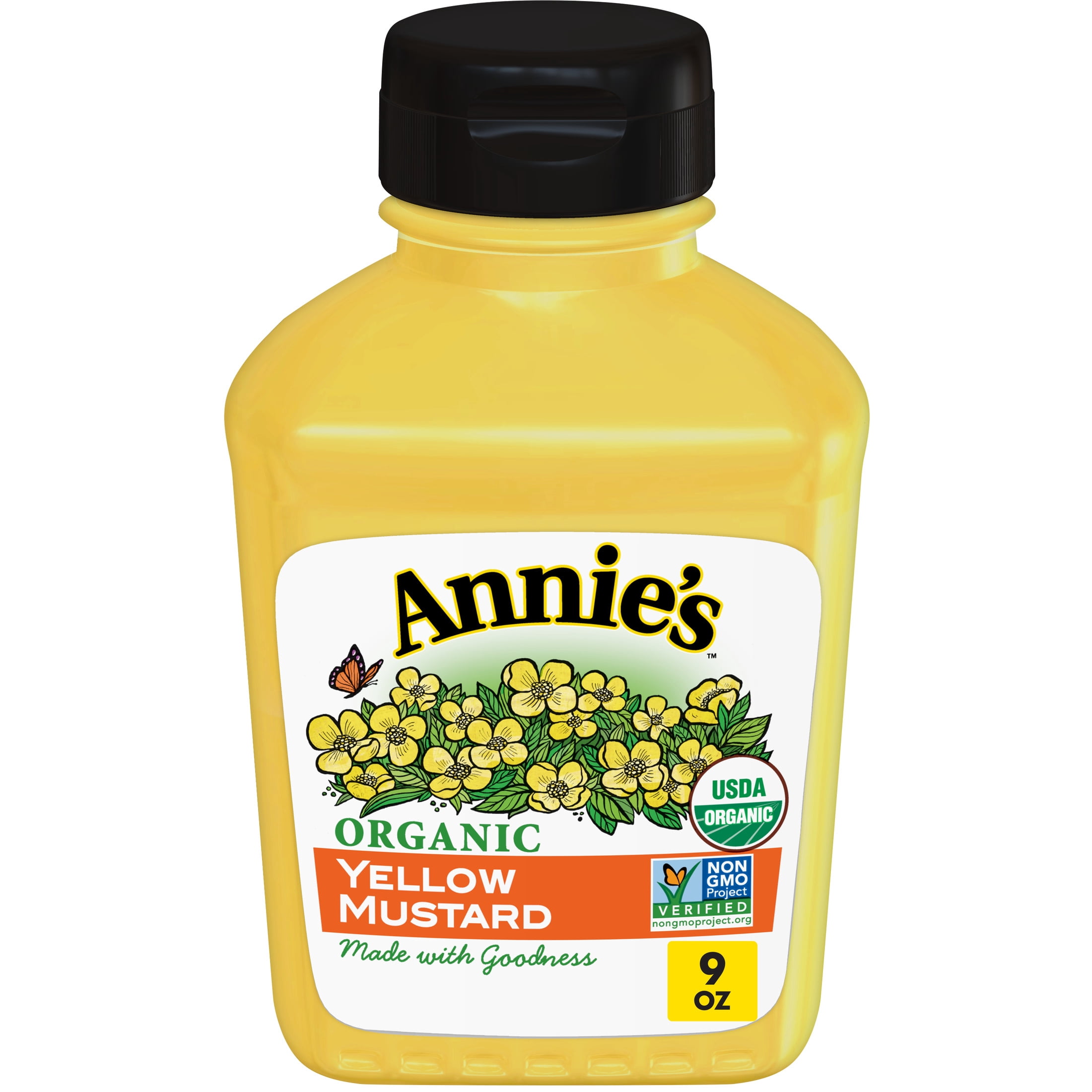 Annie's Organic Yellow Mustard, Gluten Free, 9 oz