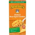 thumbnail image 1 of Annie's, Shells & Real Aged Cheddar Macaroni & Cheese (Pack of 32), 1 of 1