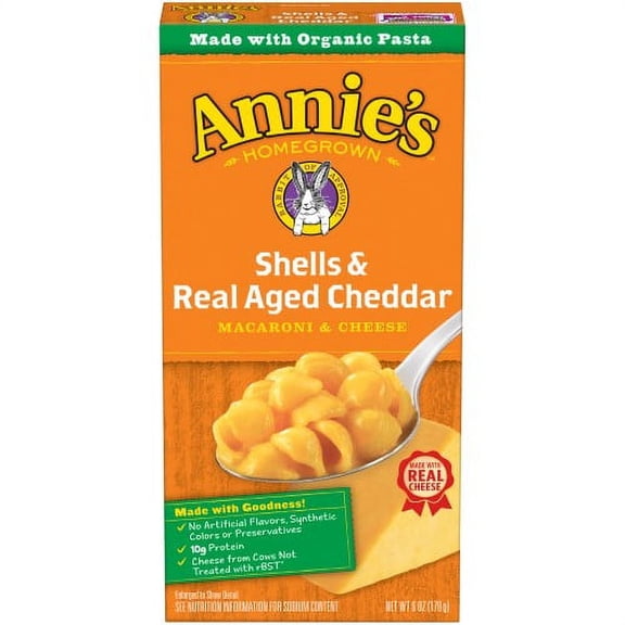 Annie's, Shells & Real Aged Cheddar Macaroni & Cheese