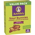 Annie's Sour Bunnies Fruit HHA1 Flavored Snacks, Cherry, Lemon & Orange Flavors, Made With