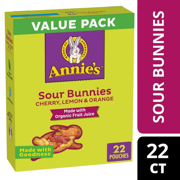 Annie's Sour Bunnies Value Pack Fruit Flavored Snacks