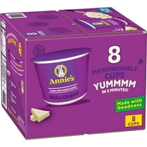 Annie's White Cheddar Microwave Mac & Cheese with Organic Pasta, 8 Ct, 2.01 OZ Cups
