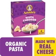 thumbnail image 1 of Annie's Shells and White Cheddar Made with Organic Protein Pasta and Real Cheese, 4 Count, 24 oz, 1 of 15