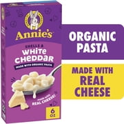 Annie's Shells and White Cheddar, Made with Organic Pasta and Real Cheese, 6 oz deal from Walmart