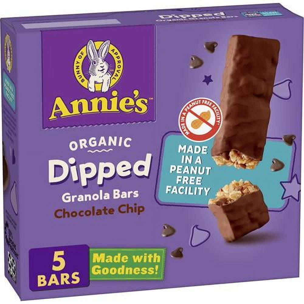 Annies Chocolate Dipped, Chewy Chocolate Chip Granola Bars, 5 Ct - Pack ...
