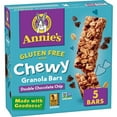 thumbnail image 1 of Annies Gluten Free Chewy Granola Bars, Double Chocolate Chip, 5 Bars, 4.9 Oz - Pack of 2, 1 of 5