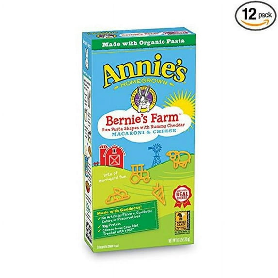 Annies Homegrown 1850379 6 oz 3 Flavor Macaroni & Cheese - Case of 72