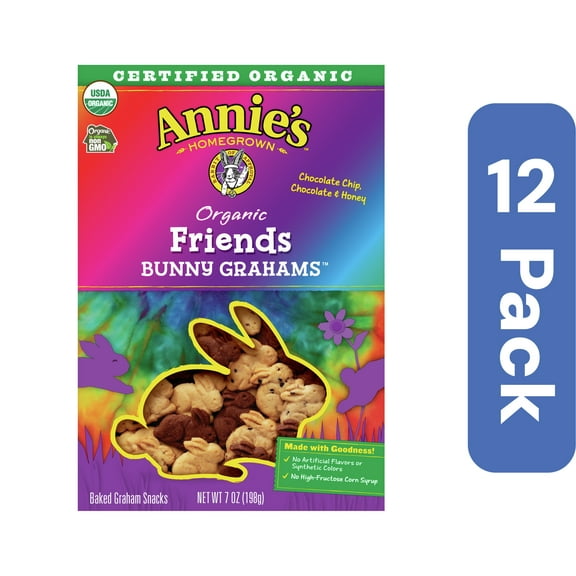 Annies Homegrown Bunny Graham Friends Cookies 7 oz (Pack Of 12)