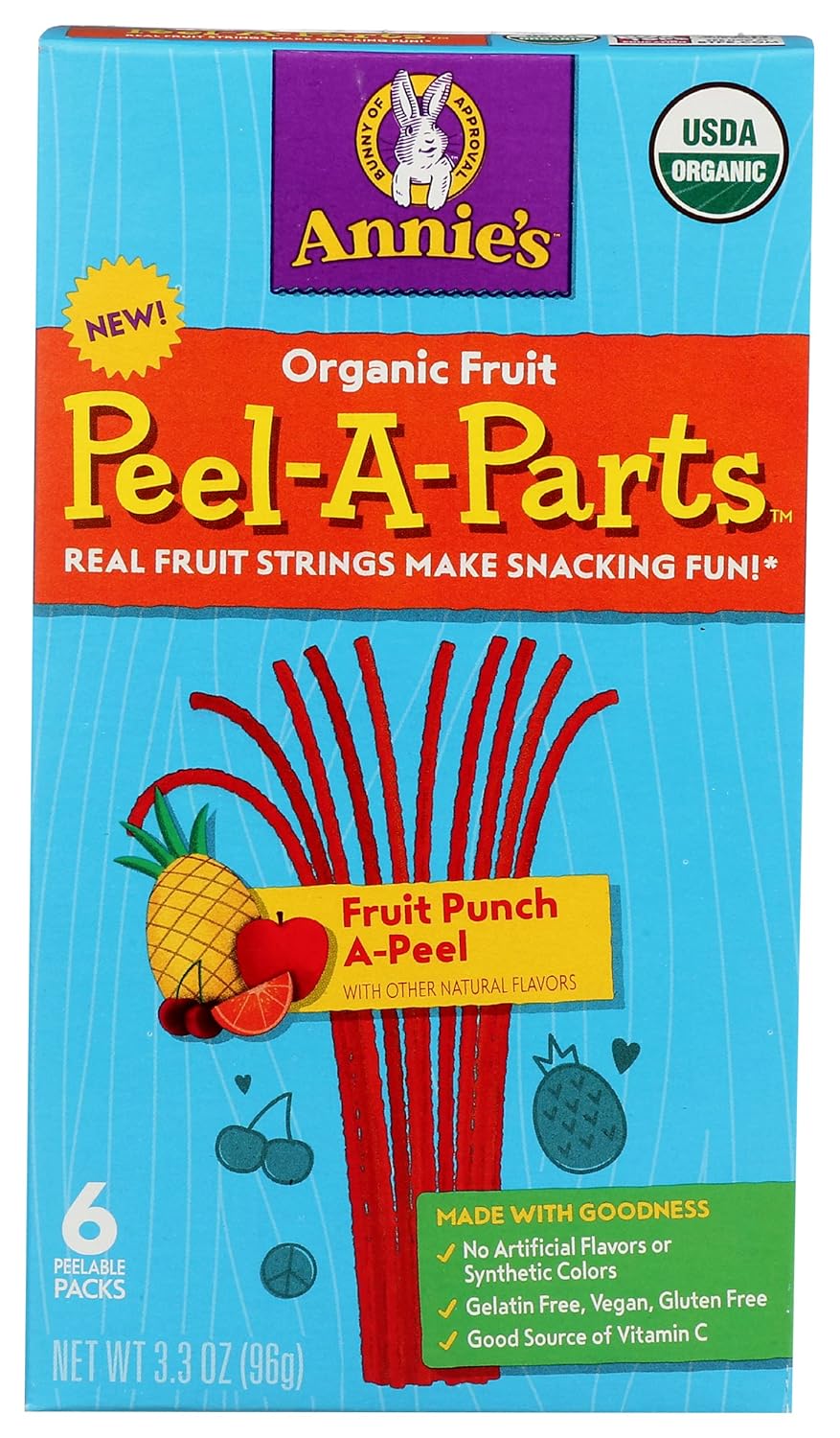 Annies Homegrown Fruit Snack/Fruit Punch 3.3 oz Pack of 8