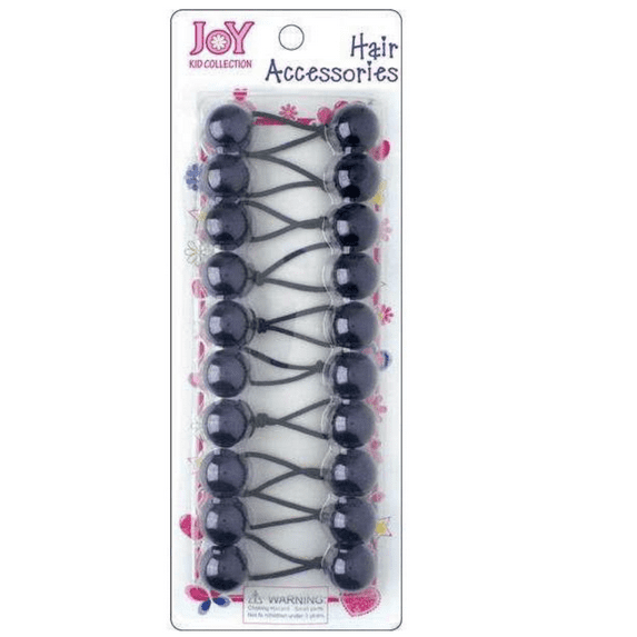 Annies Joy Twin Beads Ponytailers 10Ct Navy Blue #16057