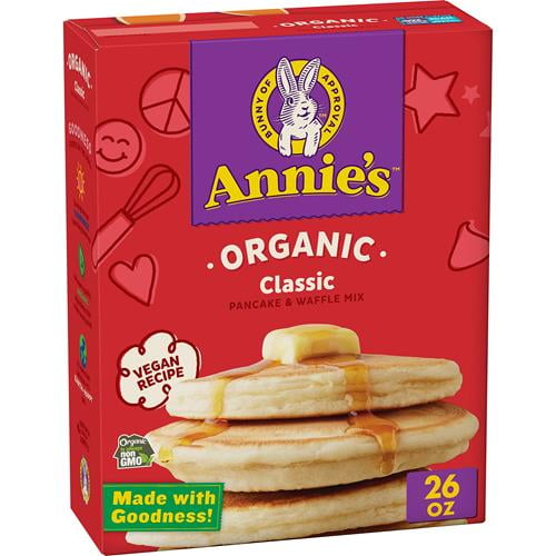 Annies Organic Classic Pancake And Waffle Mix, 26 Oz - Pack of 2