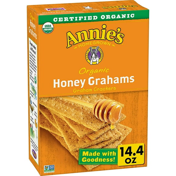 Annies Organic Honey Graham Crackers, 14.4 Oz. Box (Pack Of 4)