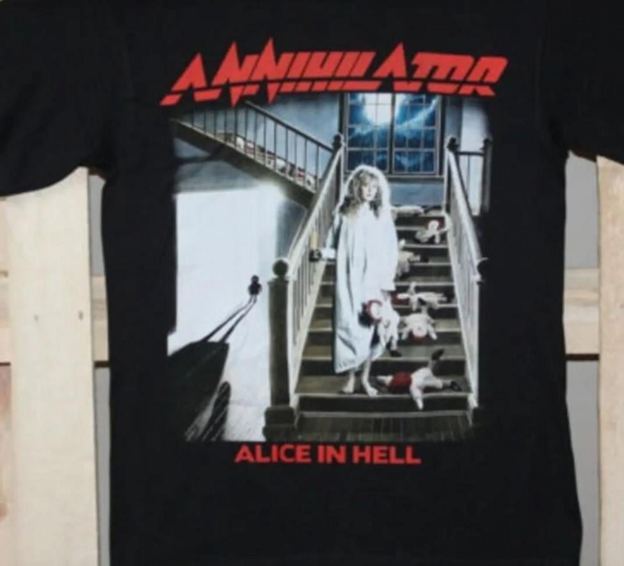 Annihilator Alice In Hell Black T-Shirt Short Sleeve All Sizes ...