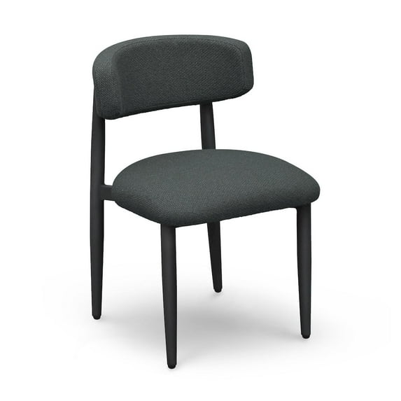 TOV Furniture Annika Black Textured Outdoor Dining Side Chair