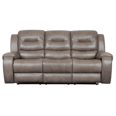 Anniko Faux Leather Natural Living Room Sofa