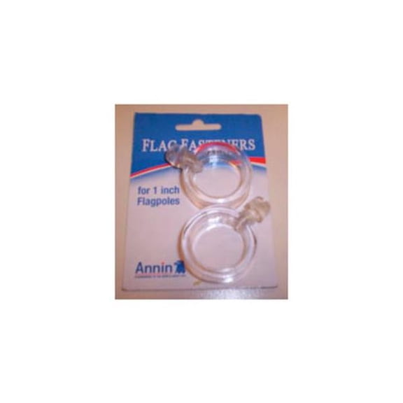 Annin 256853 0.75 in. Flag Fasteners, Clear - Pack of 2