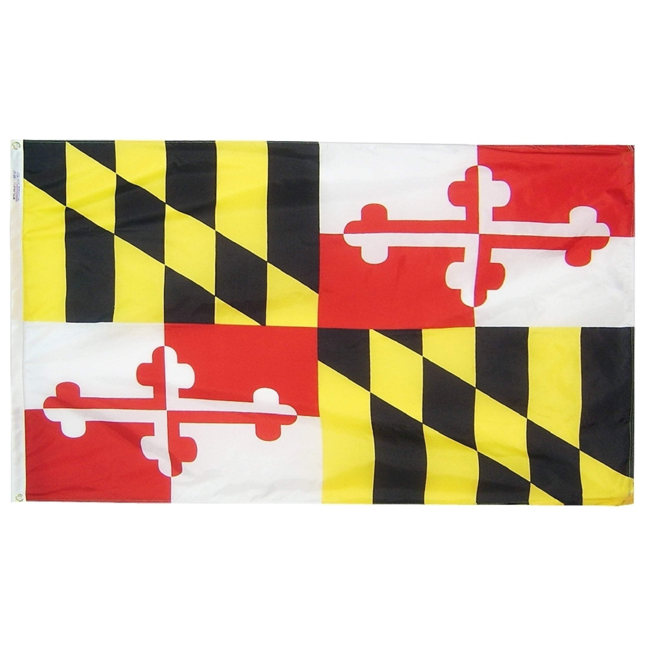 Annin Flag Makers Maryland State 3x5 Ft Nylon SolarGuard Nyl-Glo Flag