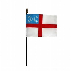 Annin Flagmakers 111900 4 x 6 in. Eb Episcopal Mounted, Pack Of 12