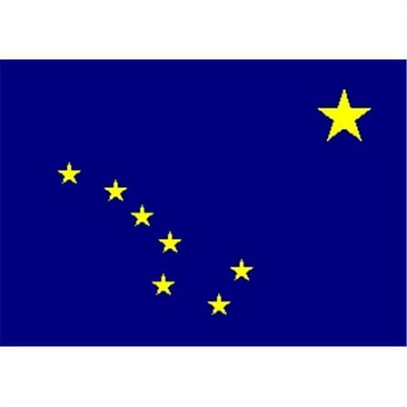 Annin Flagmakers 140180 5 ft. X 8 ft. Nyl-Glo Alaska Flag