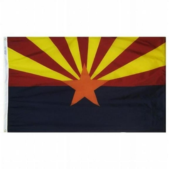 Annin Flagmakers 140260 3 ft. x 5 ft. Nyl-Glo Arizona Flag