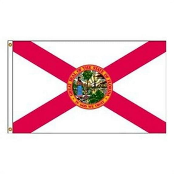 Annin Flagmakers 140970 4 ft. X 6 ft. Nyl-Glo Florida Flag