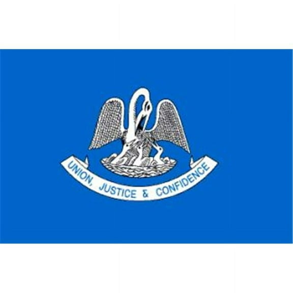 Annin Flagmakers 142181 6 ft. X 10 ft. Nyl-Glo Louisiana Flag
