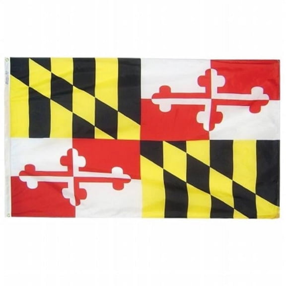 Annin Flagmakers 142360 3 ft. x 5 ft. Nyl-Glo Maryland Flag