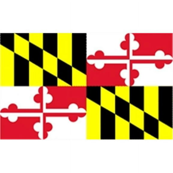 Annin Flagmakers 142380 5 ft. X 8 ft. Nyl-Glo Maryland Flag