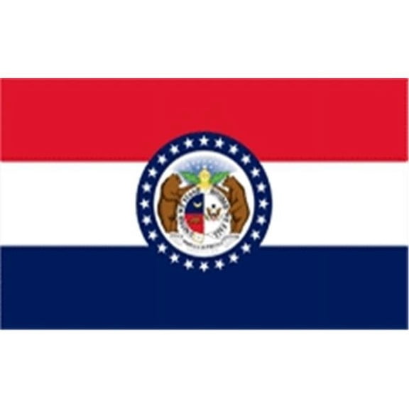 Annin Flagmakers 142950 2 ft. X 3 ft. Nyl-Glo Missouri Flag