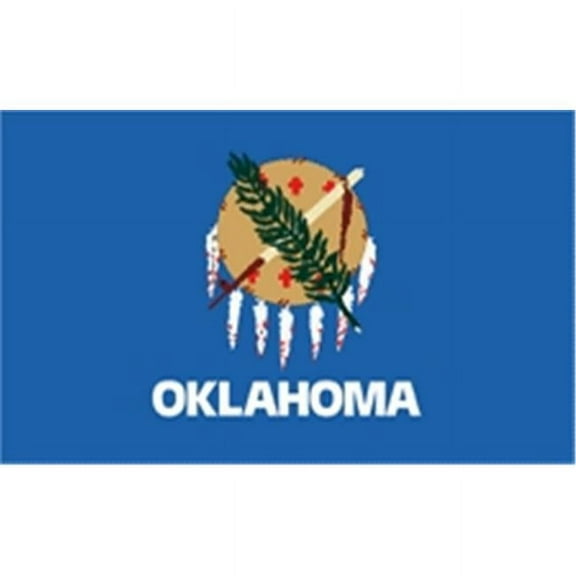 Annin Flagmakers 144350 2 ft. X 3 ft. Nyl-Glo Oklahoma Flag