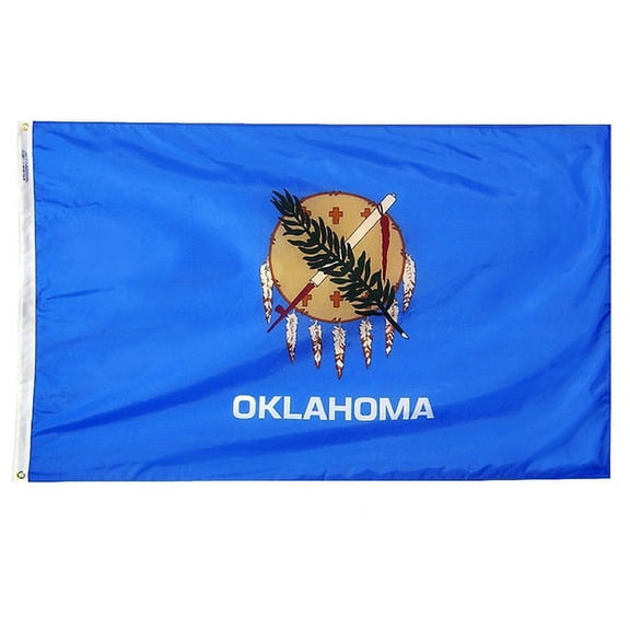 Annin Flagmakers 144370 4 ft. X 6 ft. Nyl-Glo Oklahoma Flag