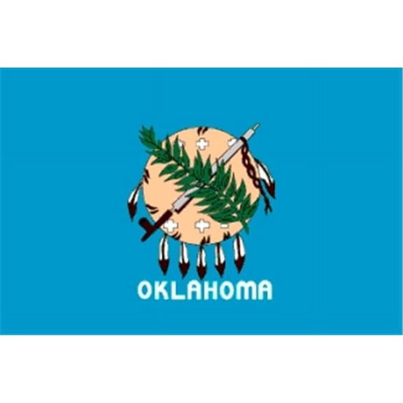 Annin Flagmakers 144380 5 ft. X 8 ft. Nyl-Glo Oklahoma Flag