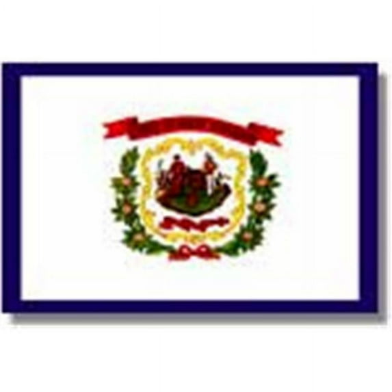 Annin Flagmakers 145850 2 ft. X 3 ft. Nyl-Glo West Virginia Flag