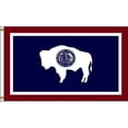 thumbnail image 1 of Annin Flagmakers 146170 4 ft. X 6 ft. Nyl-Glo Wyoming Flag, 1 of 1