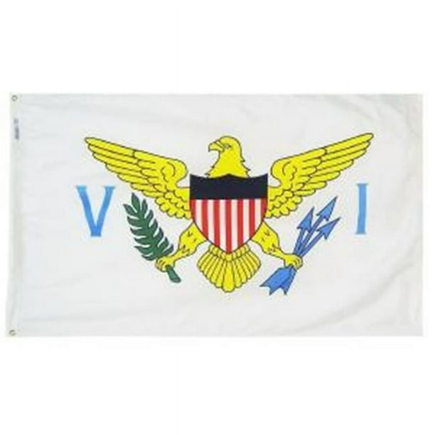 Annin Flagmakers 146860 3 ft. x 5 ft. NylGlo . Virgin Islands Flag