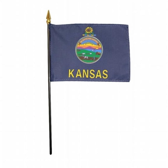 Annin Flagmakers 150016 4 x 6 in. Eb Kentucky Mounted, Pack Of 12
