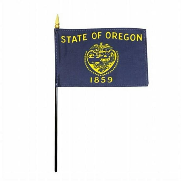 Annin Flagmakers 150037 4 x 6 in. Eb Oregon Mounted, Pack Of 12