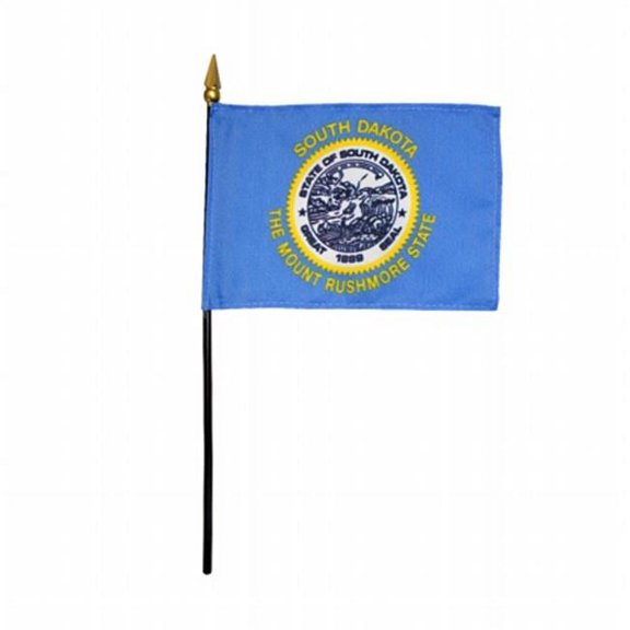 Annin Flagmakers 150041 4 x 6 in. Eb So Dakota Mounted, Pack Of 12