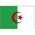 thumbnail image 1 of Annin Flagmakers 190004 3 ft. x 5 ft. Indoor and Parade Colonial Nyl-Glo Algeria Flag with Fringe, 1 of 1