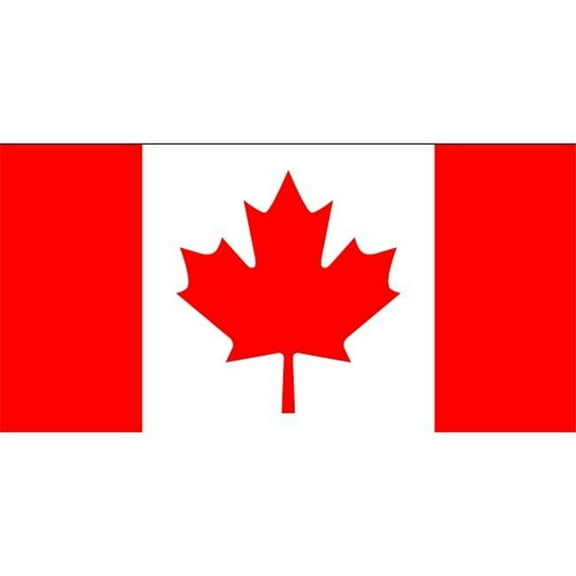 Annin Flagmakers 190059 4 ft. X 6 ft. Colonial Nyl-Glo Canada Flag with Fringe
