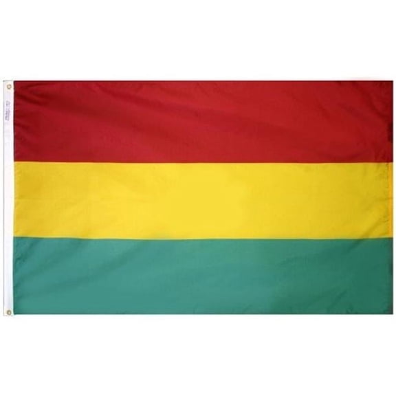 Annin Flagmakers 190656 3 ft. x 5 ft. Nyl-Glo Bolivia Civil Flag