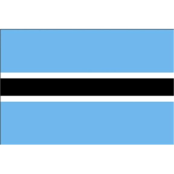 Annin Flagmakers 190757 5 ft. X 8 ft. Nyl-Glo Botswana Flag