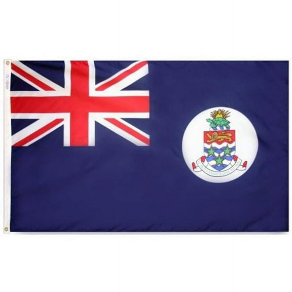 Annin Flagmakers 191371 Cayman Islands - Blue With White Dsk 2 x 3 ft.
