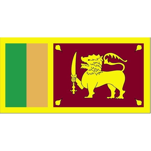 Annin Flagmakers 191486 5 ft. X 8 ft. Nyl-Glo Sri Lanka Flag