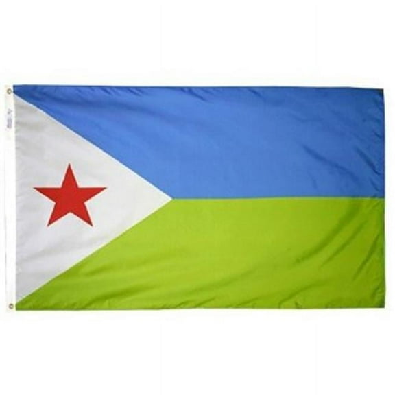 Annin Flagmakers 192216 4 ft. X 6 ft. Nyl-Glo Djibouti Flag