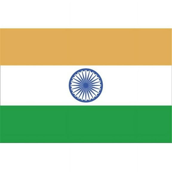 Annin Flagmakers 193639 2 ft. X 3 ft. Nyl-Glo India Flag