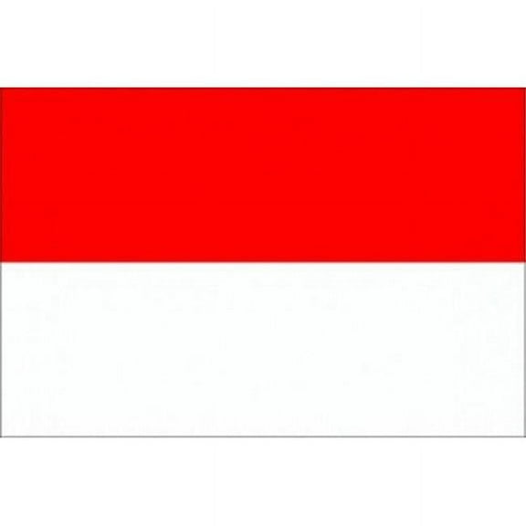 Annin Flagmakers 193713 3 ft. x 5 ft. Nyl-Glo Indonesia Flag