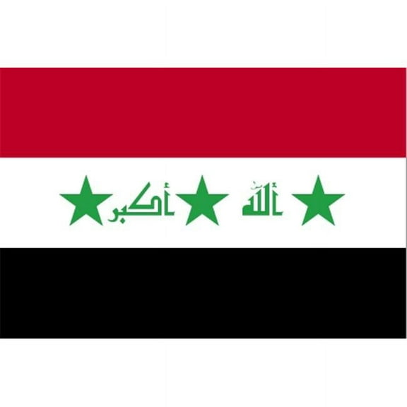 Annin Flagmakers 193852 2 ft. X 3 ft. Nyl-Glo Iraq Flag