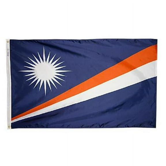 Annin Flagmakers 195522 4 x 6 ft. Nylon - Glo Marshall Islands Flag